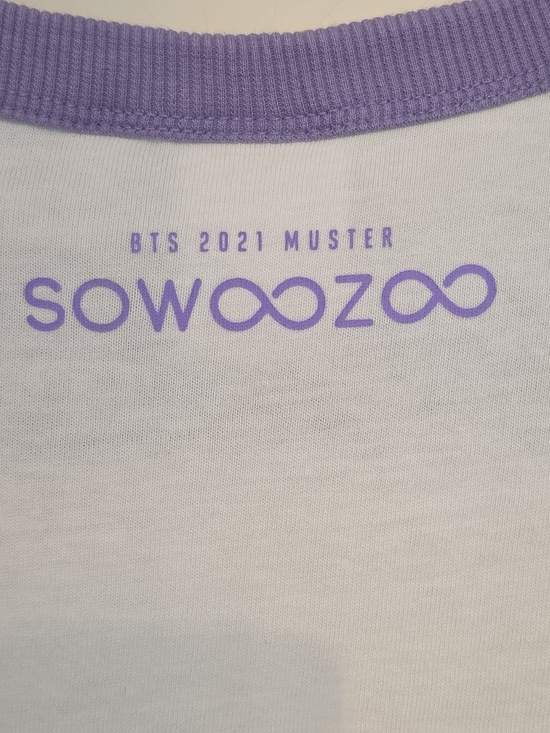 Bts Tops - BTS SOWOOZOO 2021 Lavender-Accent Short Sleeve Tee